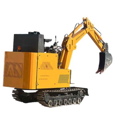 مینی بیل مکانیکی چرخ شنی